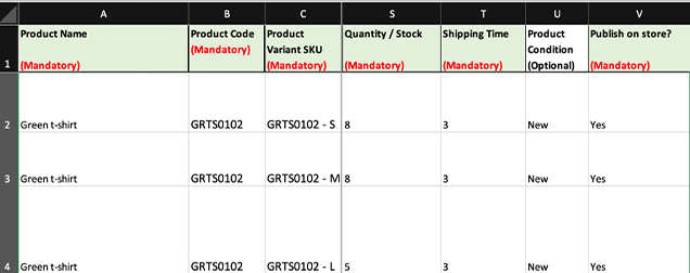 Stock, shipping time and product condition