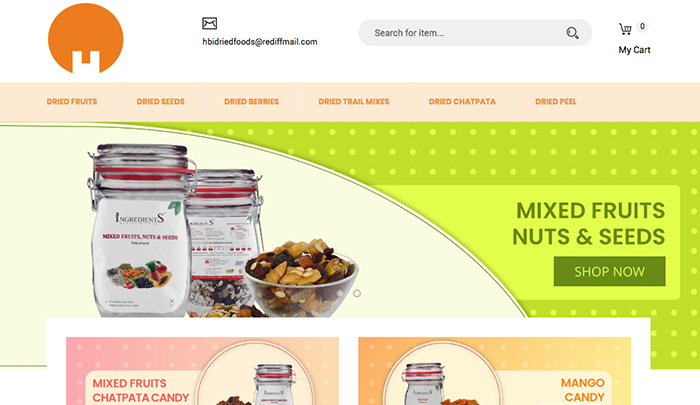Hari Om Biofood Home Page