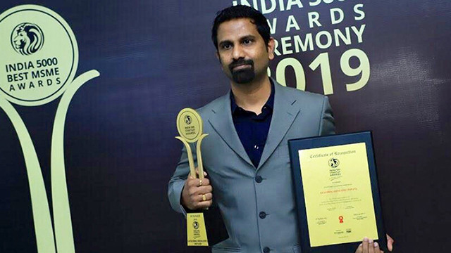 Parthap Kumar got award